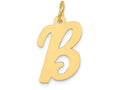 FJC Finejewelers 14k Yellow Gold Medium Script Initial B Charm