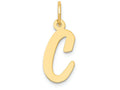 FJC Finejewelers 14k Yellow Gold Medium Script Initial C Charm