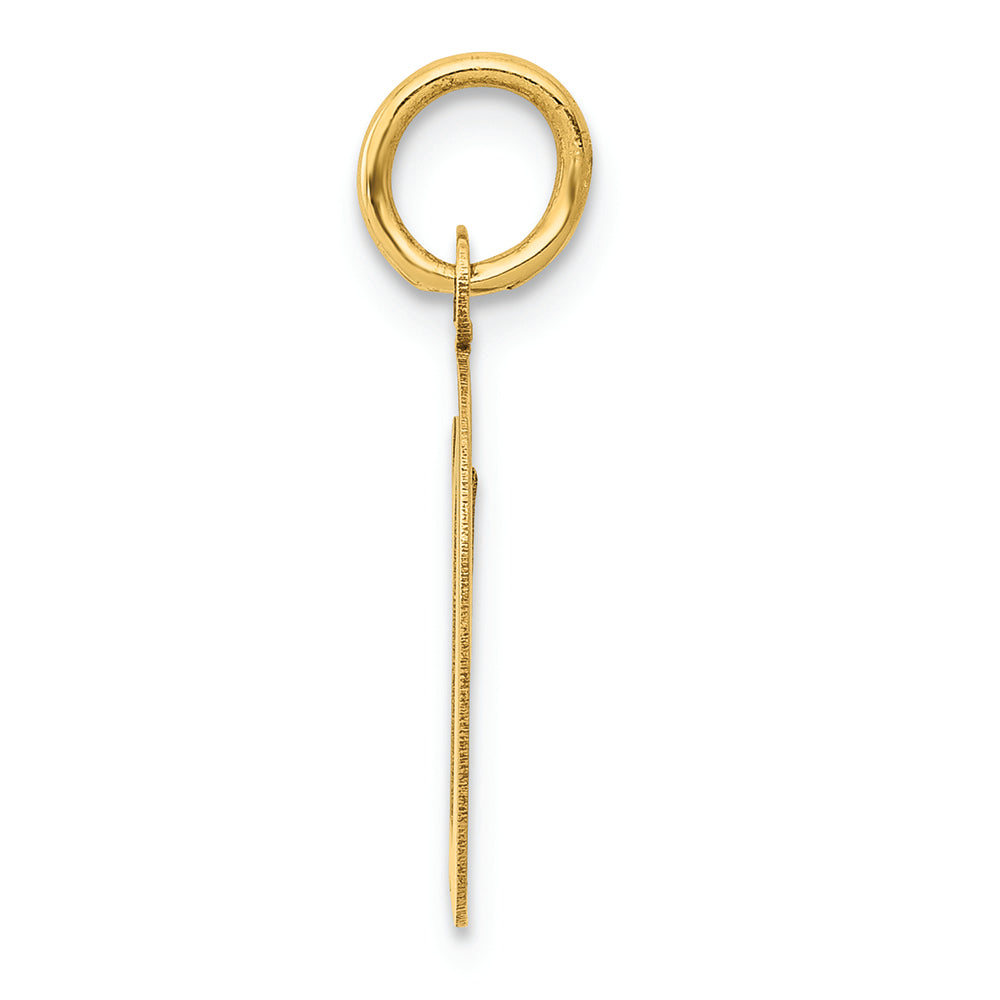 FJC Finejewelers 14k Yellow Gold Medium Script Initial D Charm
