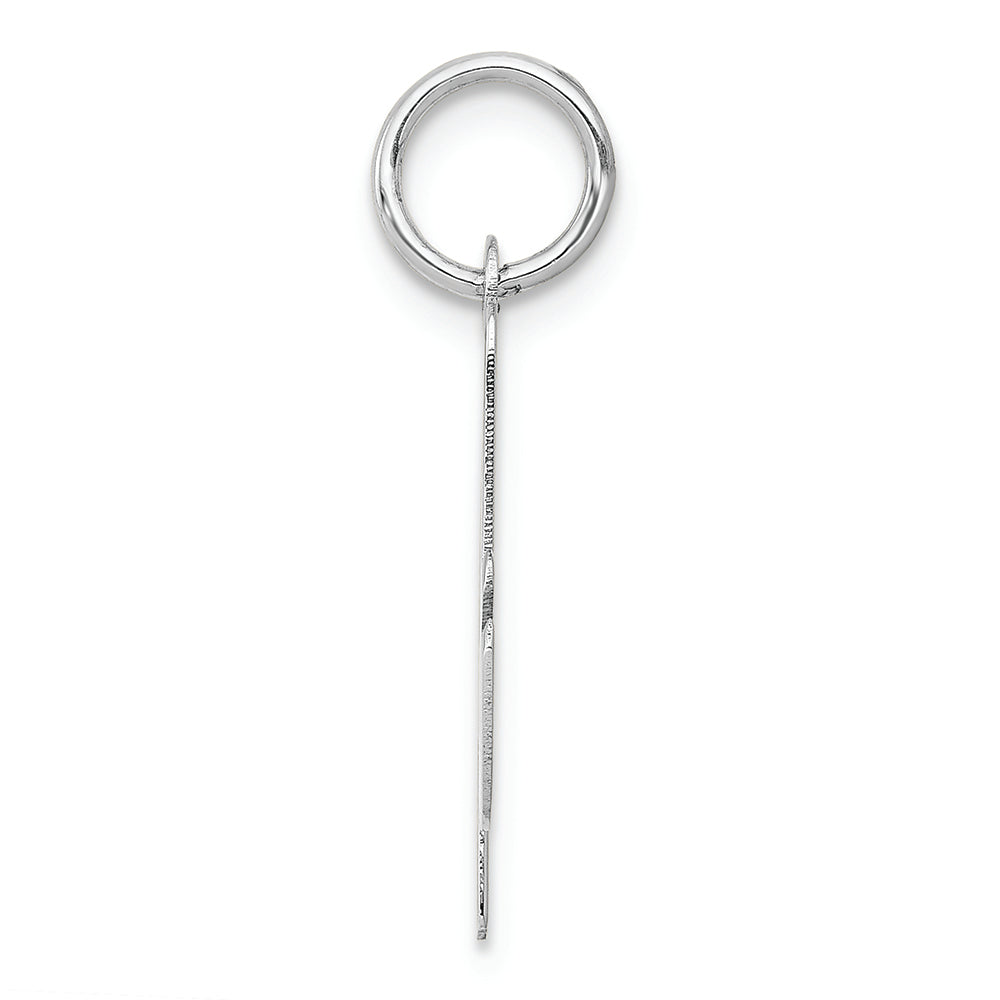 FJC Finejewelers 14k White Gold Medium Script Initial A Charm