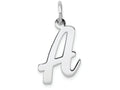 FJC Finejewelers 14k White Gold Medium Script Initial A Charm