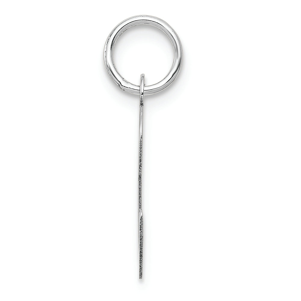 FJC Finejewelers 14k White Gold Medium Script Initial C Charm