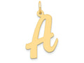 FJC Finejewelers 14k Yellow Gold Large Script Initial A Charm
