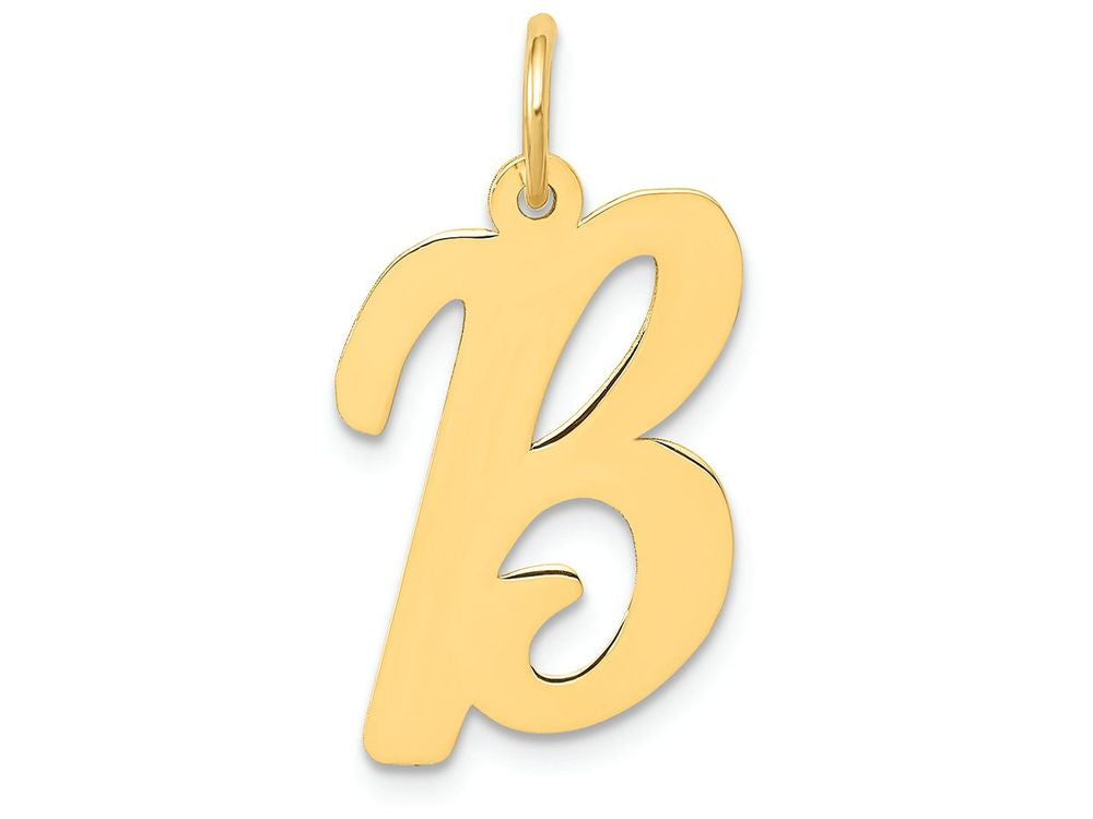 FJC Finejewelers 14k Yellow Gold Large Script Initial B Charm