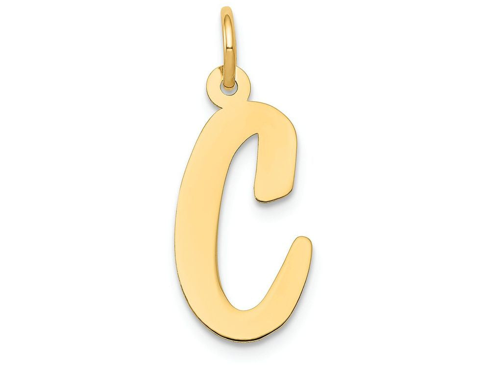 FJC Finejewelers 14k Yellow Gold Large Script Initial C Charm