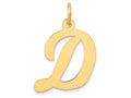 FJC Finejewelers 14k Yellow Gold Large Script Initial D Charm
