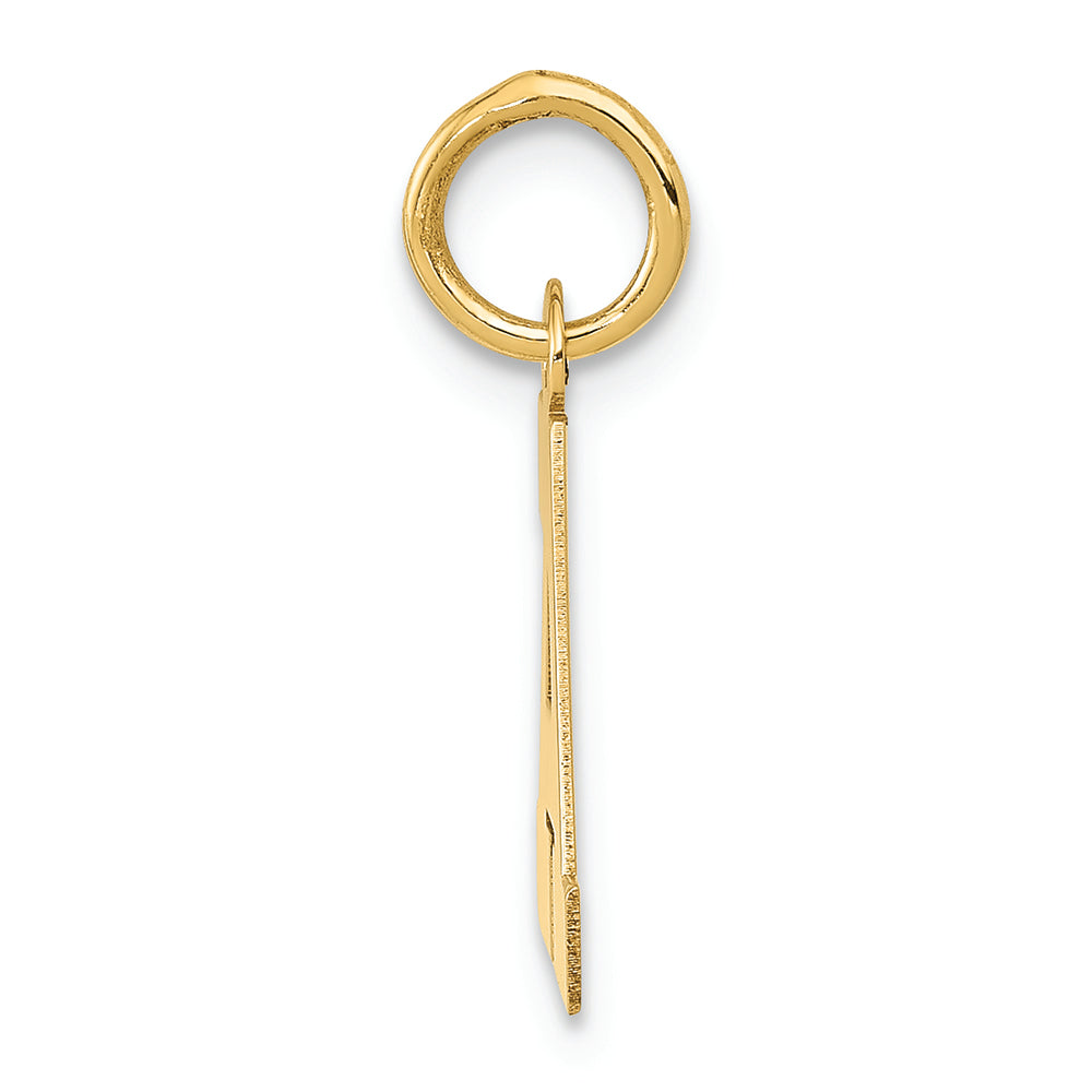 FJC Finejewelers 14k Yellow Gold Small Block Initial A Charm