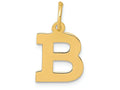 FJC Finejewelers 14k Yellow Gold Small Block Initial B Charm
