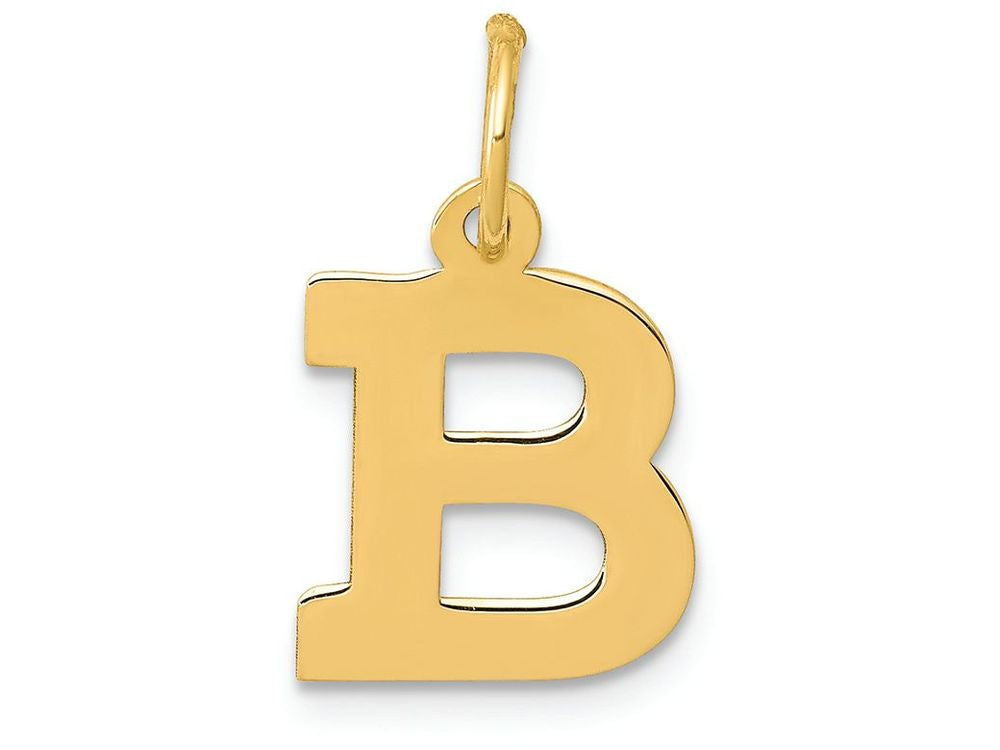 FJC Finejewelers 14k Yellow Gold Small Block Initial B Charm
