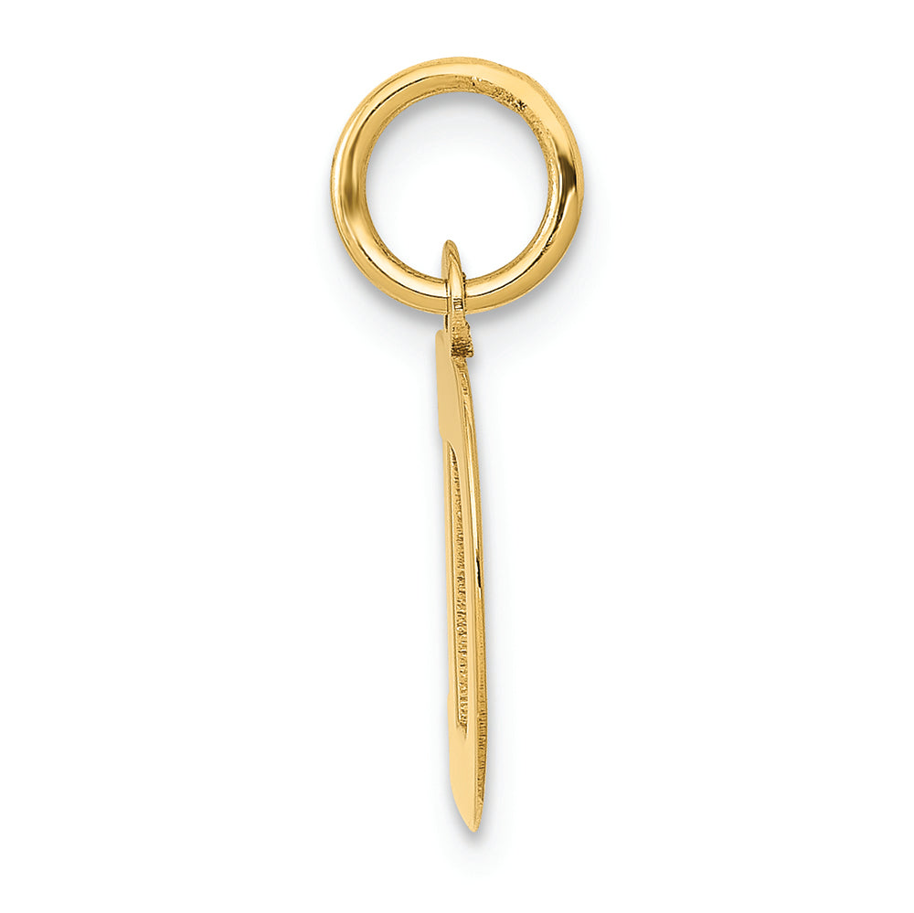 FJC Finejewelers 14k Yellow Gold Small Block Initial D Charm