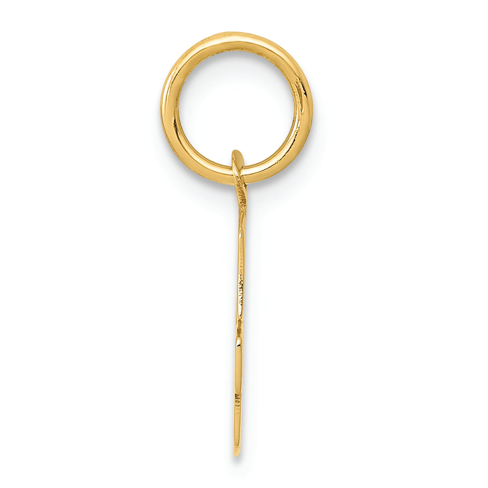FJC Finejewelers 14k Yellow Gold Small Block Initial G Charm