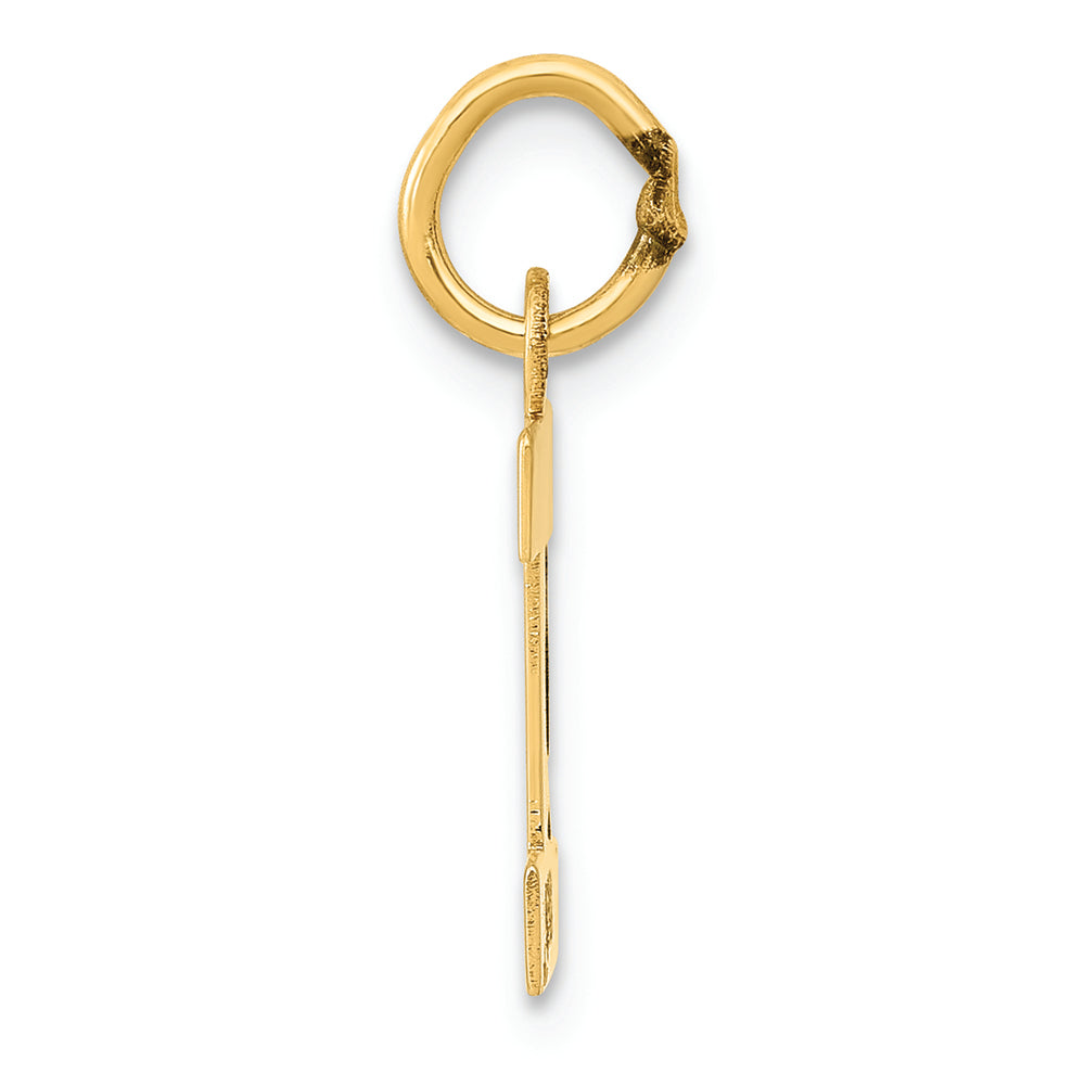 FJC Finejewelers 14k Yellow Gold Small Block Initial I Charm