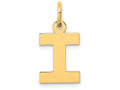FJC Finejewelers 14k Yellow Gold Small Block Initial I Charm