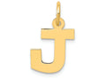 FJC Finejewelers 14k Yellow Gold Small Block Initial J Charm