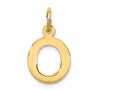 FJC Finejewelers 14k Yellow Gold Small Block Initial O Charm