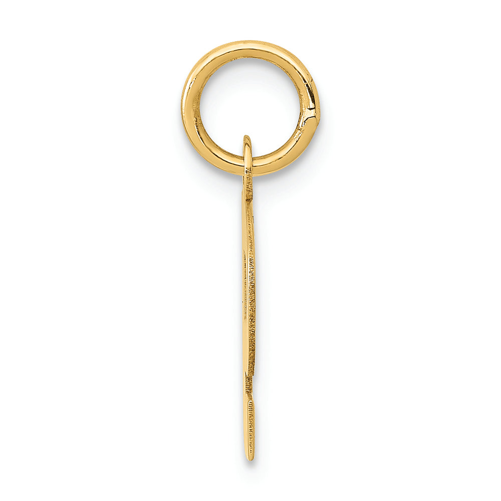 FJC Finejewelers 14k Yellow Gold Small Block Initial P Charm