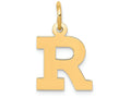 FJC Finejewelers 14k Yellow Gold Small Block Initial R Charm