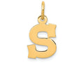 FJC Finejewelers 14k Yellow Gold Small Block Initial S Charm