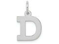 FJC Finejewelers 14k White Gold Small Block Initial D Charm