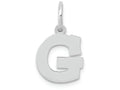 FJC Finejewelers 14k White Gold Small Block Initial G Charm