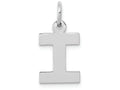FJC Finejewelers 14k White Gold Small Block Initial I Charm