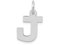 FJC Finejewelers 14k White Gold Small Block Initial J Charm