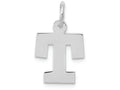 FJC Finejewelers 14k White Gold Small Block Initial T Charm