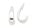 FJC Finejewelers 14k White Gold J Hoop Earring Jackets