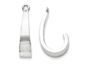 FJC Finejewelers 14k White Gold J Hoop Earrings Jackets