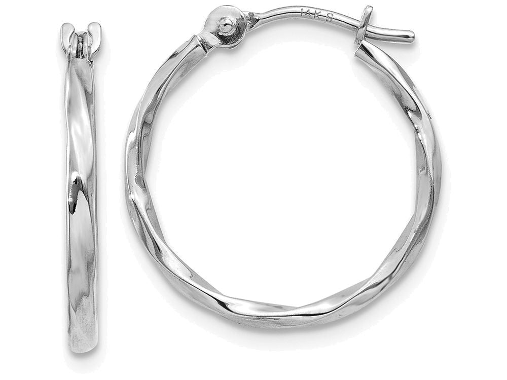 FJC Finejewelers 14kw Twisted Hoop Earrings