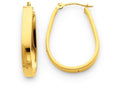 FJC Finejewelers 14k Yellow Gold Polished 3.5mm Oval Hoop Earrings